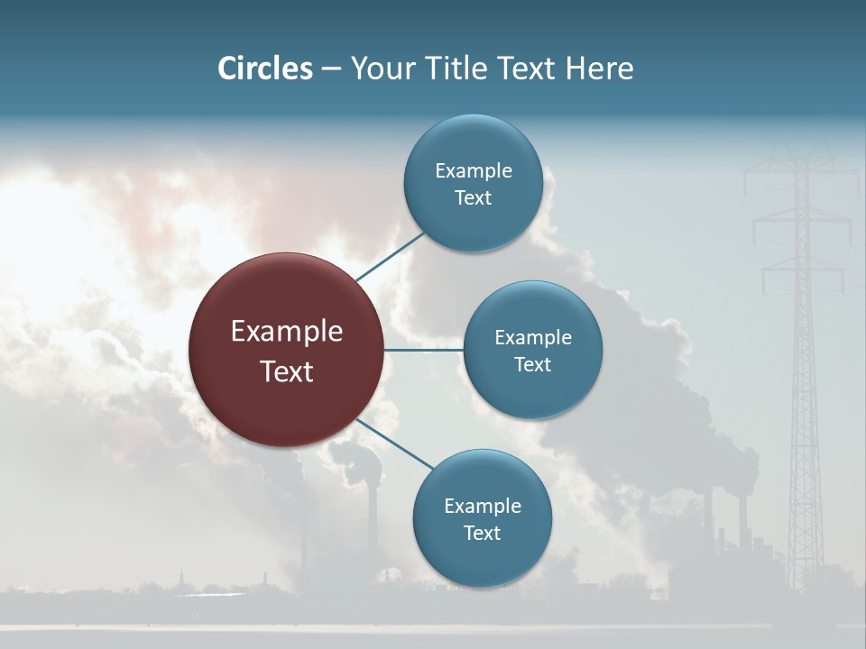 Danger Industrial Smog PowerPoint Template