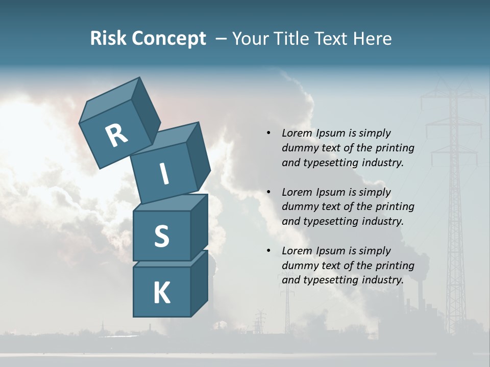 Danger Industrial Smog PowerPoint Template