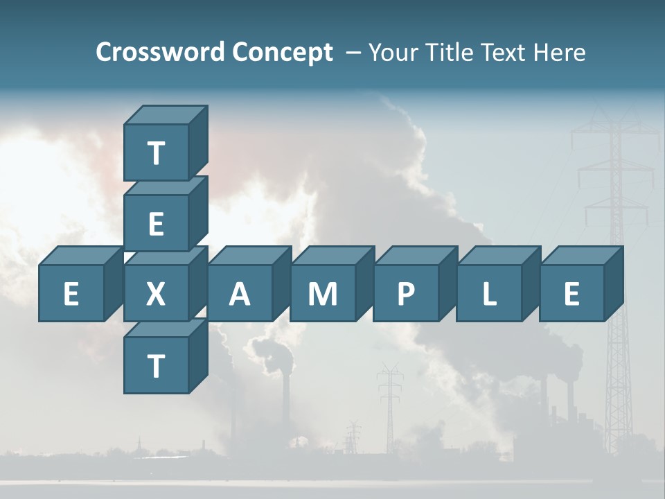 Danger Industrial Smog PowerPoint Template