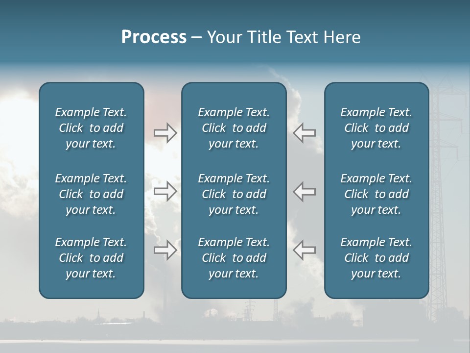 Danger Industrial Smog PowerPoint Template
