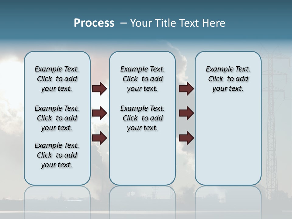 Danger Industrial Smog PowerPoint Template
