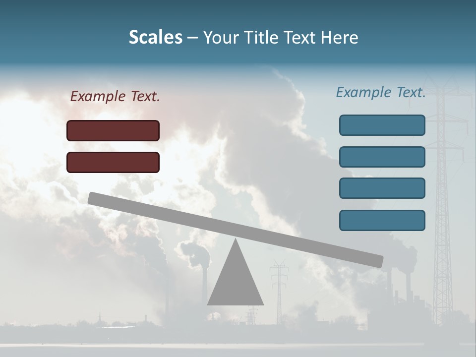 Danger Industrial Smog PowerPoint Template