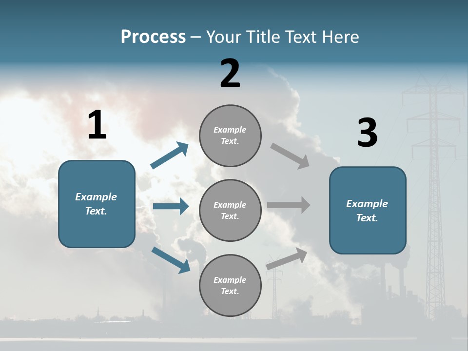 Danger Industrial Smog PowerPoint Template