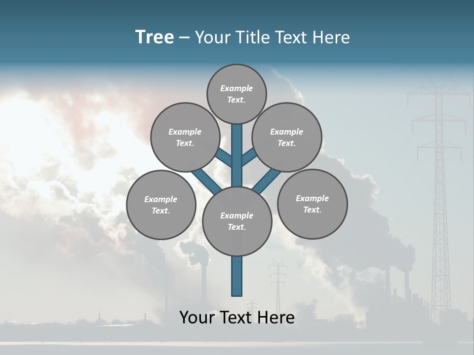 Danger Industrial Smog PowerPoint Template