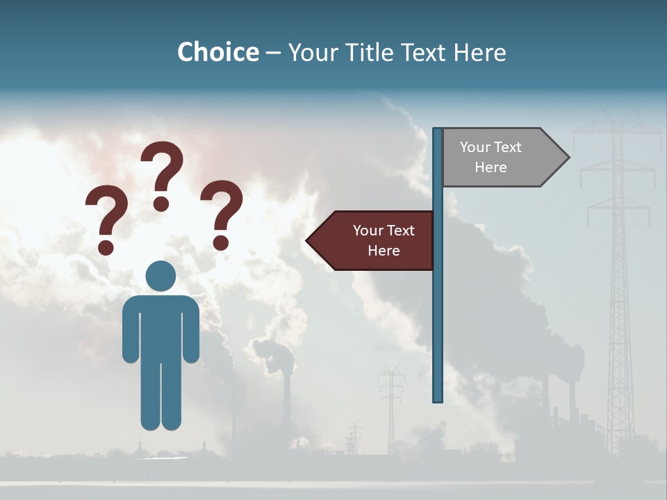 Danger Industrial Smog PowerPoint Template