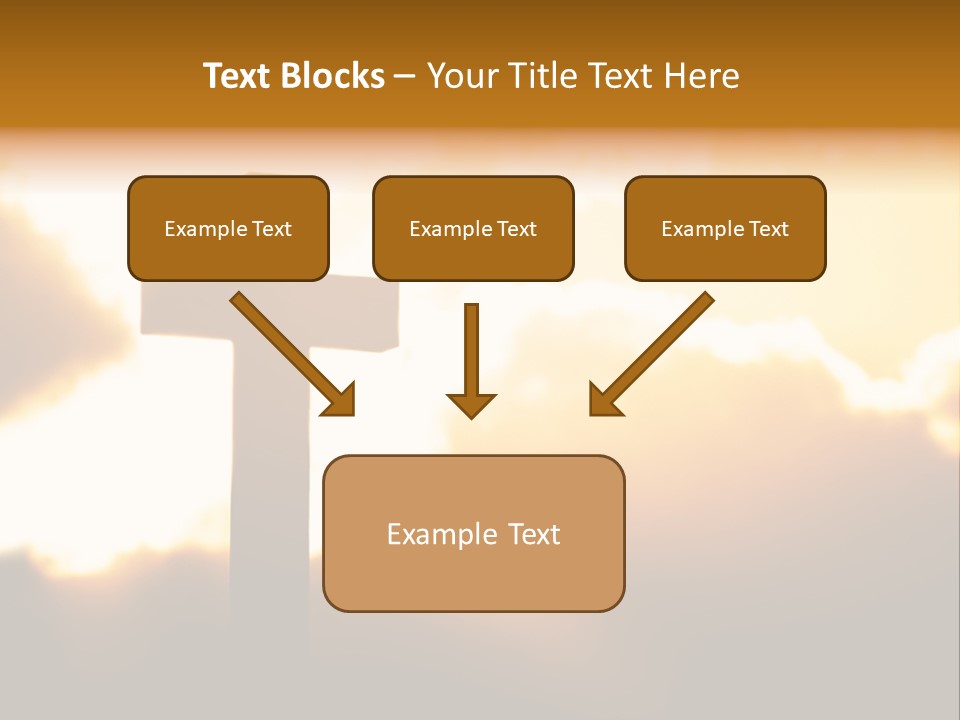 Clouds Light Jesus PowerPoint Template