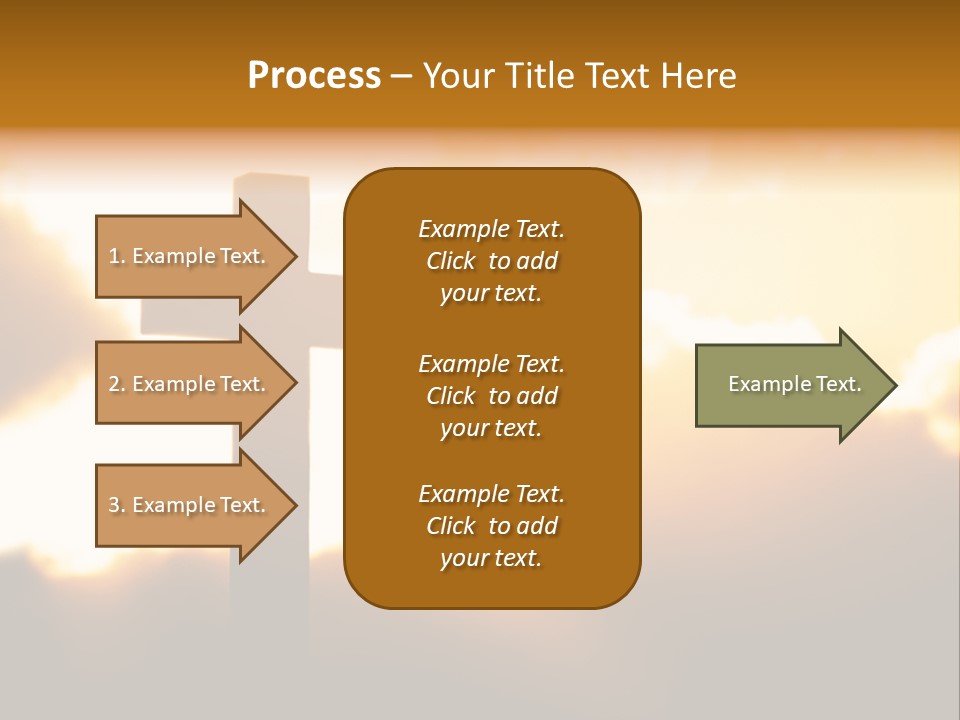 Clouds Light Jesus PowerPoint Template