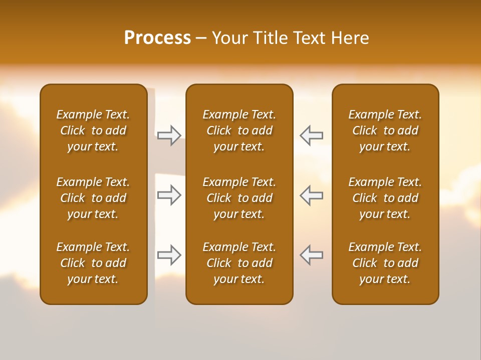 Clouds Light Jesus PowerPoint Template
