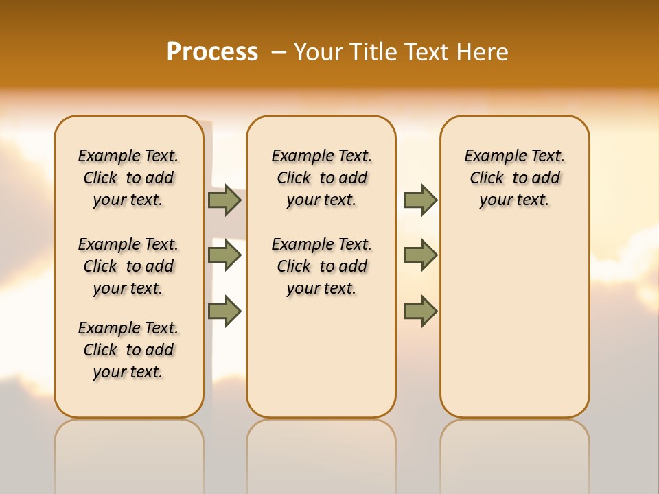 Clouds Light Jesus PowerPoint Template