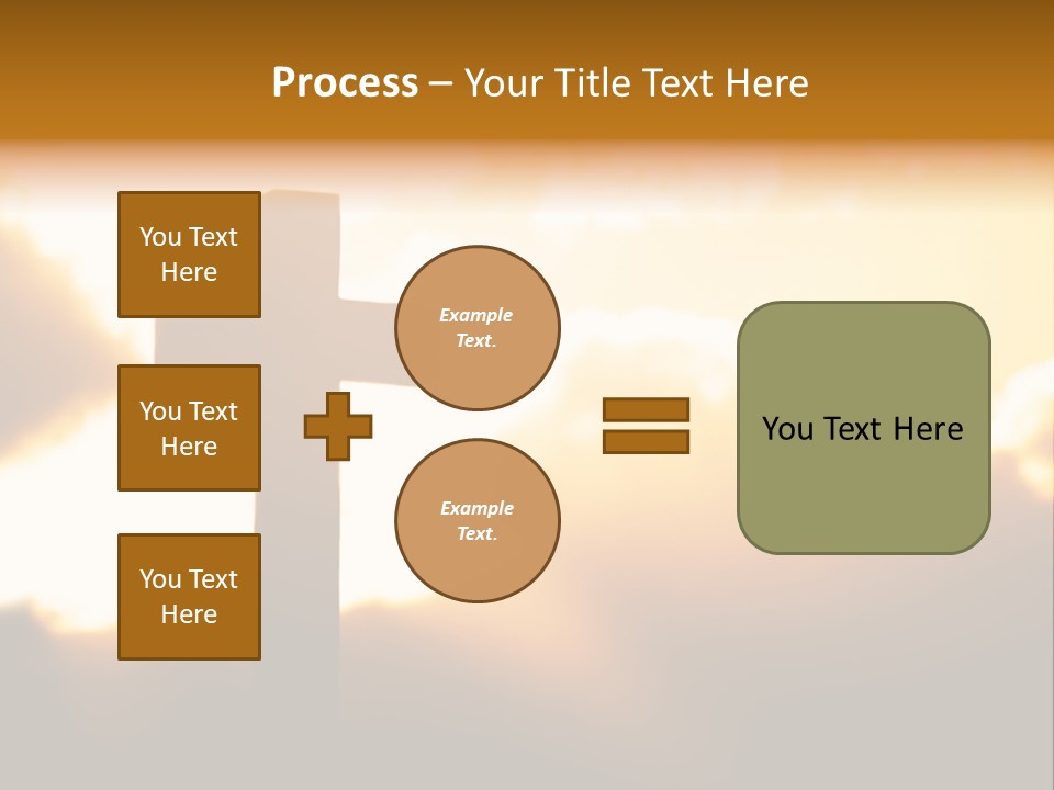 Clouds Light Jesus PowerPoint Template