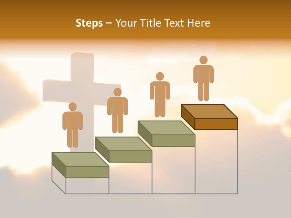 Clouds Light Jesus PowerPoint Template