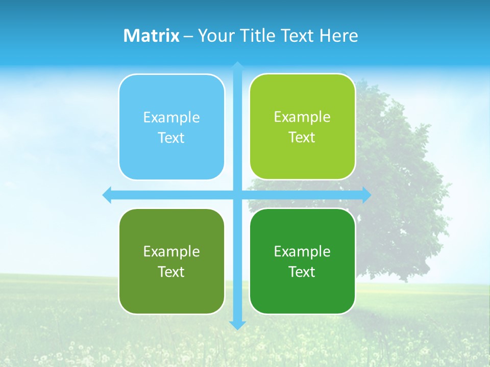 View Park Dandelions PowerPoint Template