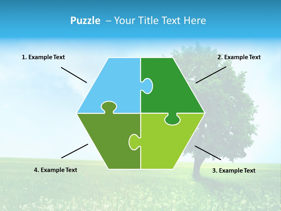 View Park Dandelions PowerPoint Template