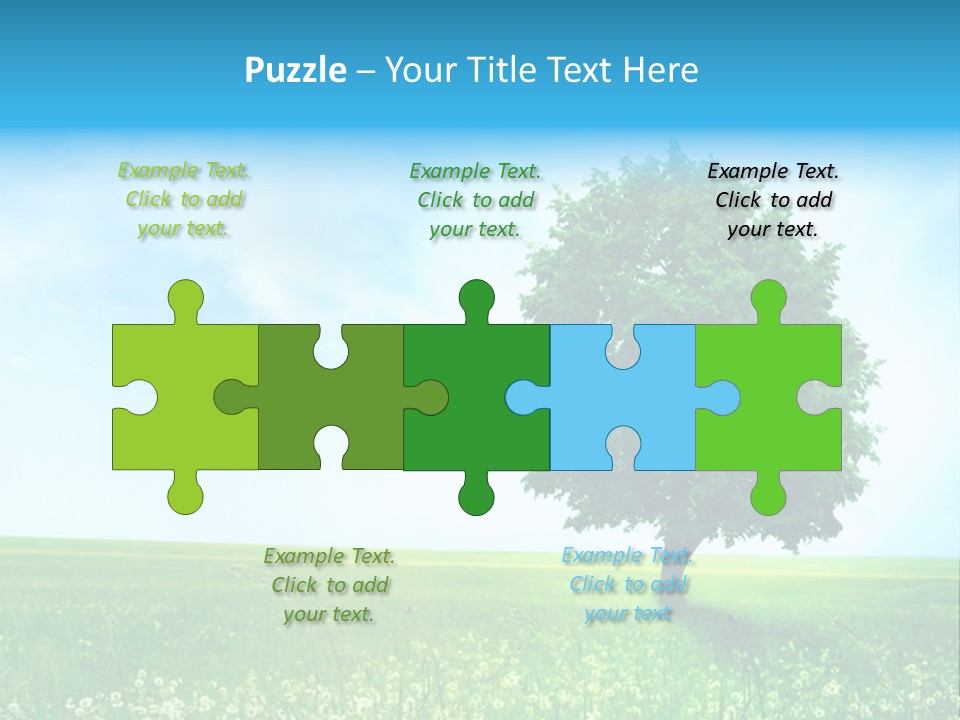 View Park Dandelions PowerPoint Template