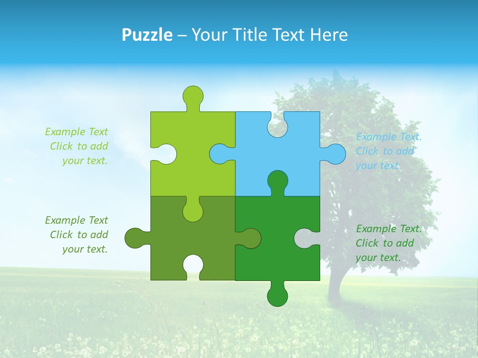 View Park Dandelions PowerPoint Template