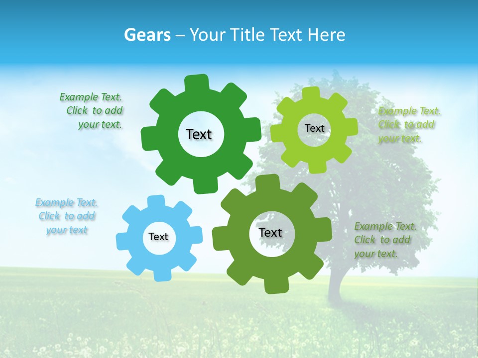 View Park Dandelions PowerPoint Template