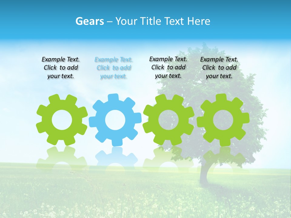 View Park Dandelions PowerPoint Template