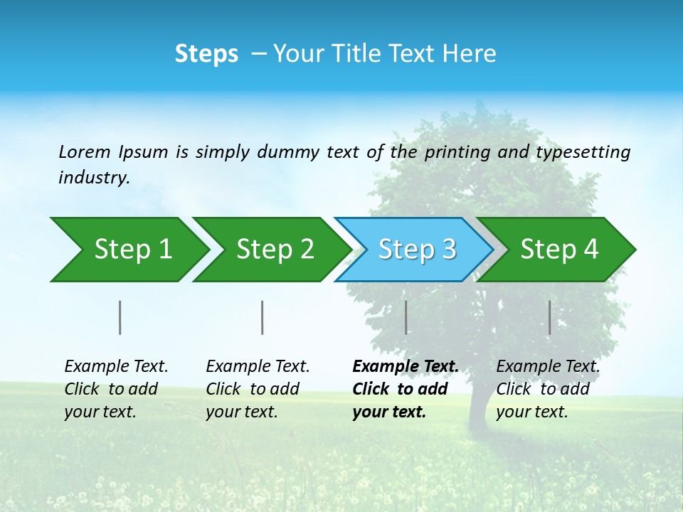 View Park Dandelions PowerPoint Template