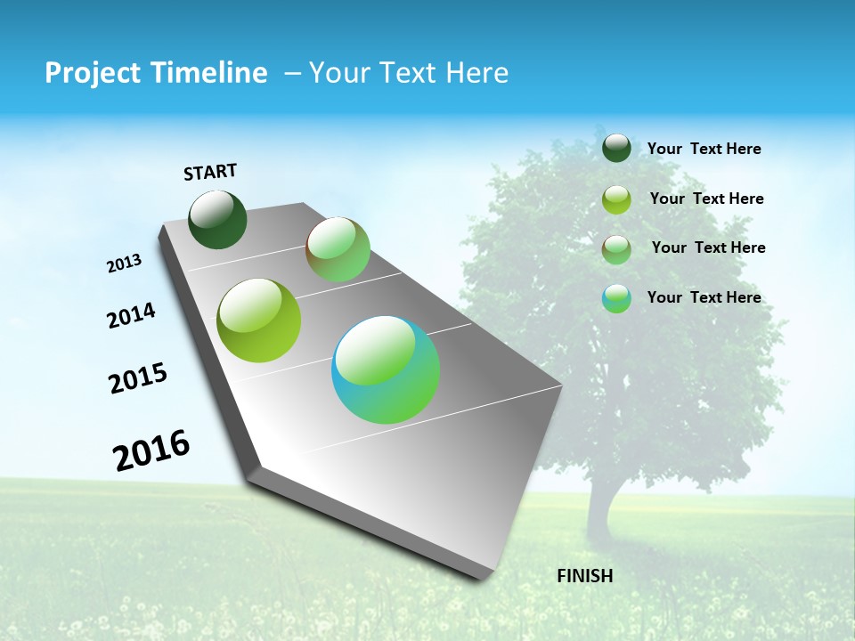 View Park Dandelions PowerPoint Template