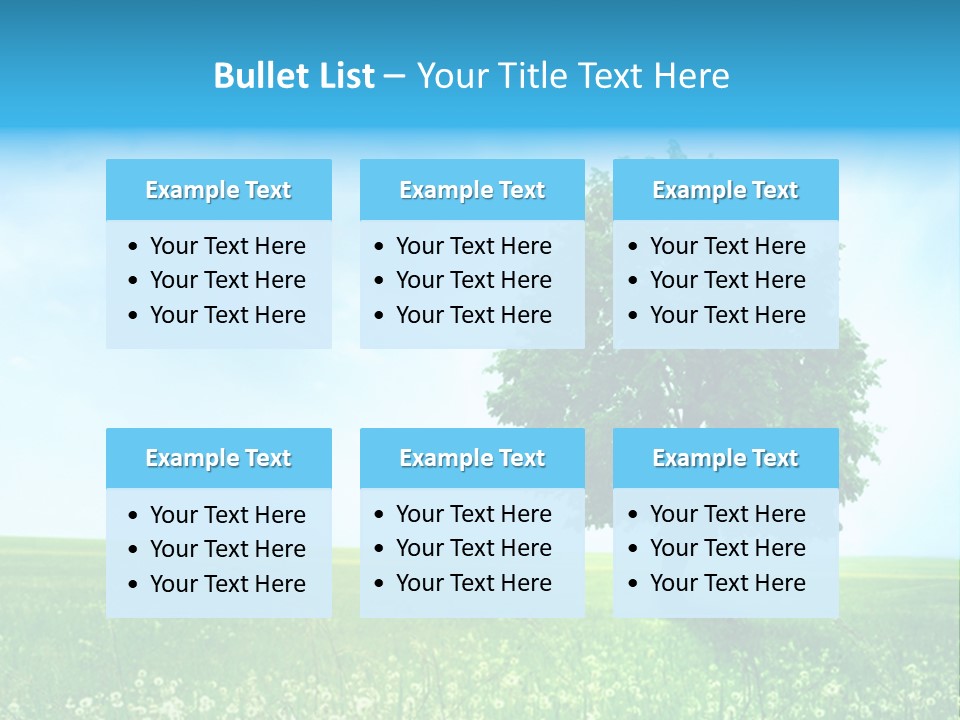 View Park Dandelions PowerPoint Template