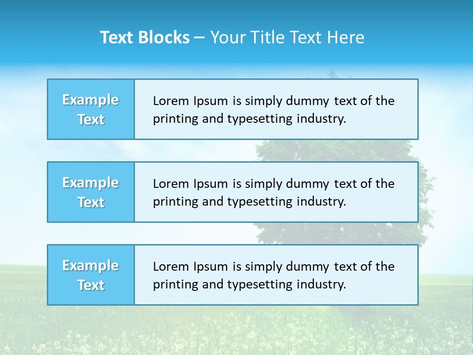 View Park Dandelions PowerPoint Template