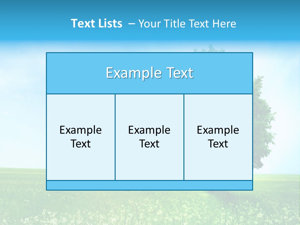 View Park Dandelions PowerPoint Template