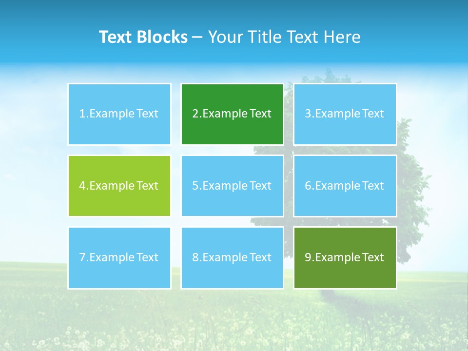 View Park Dandelions PowerPoint Template