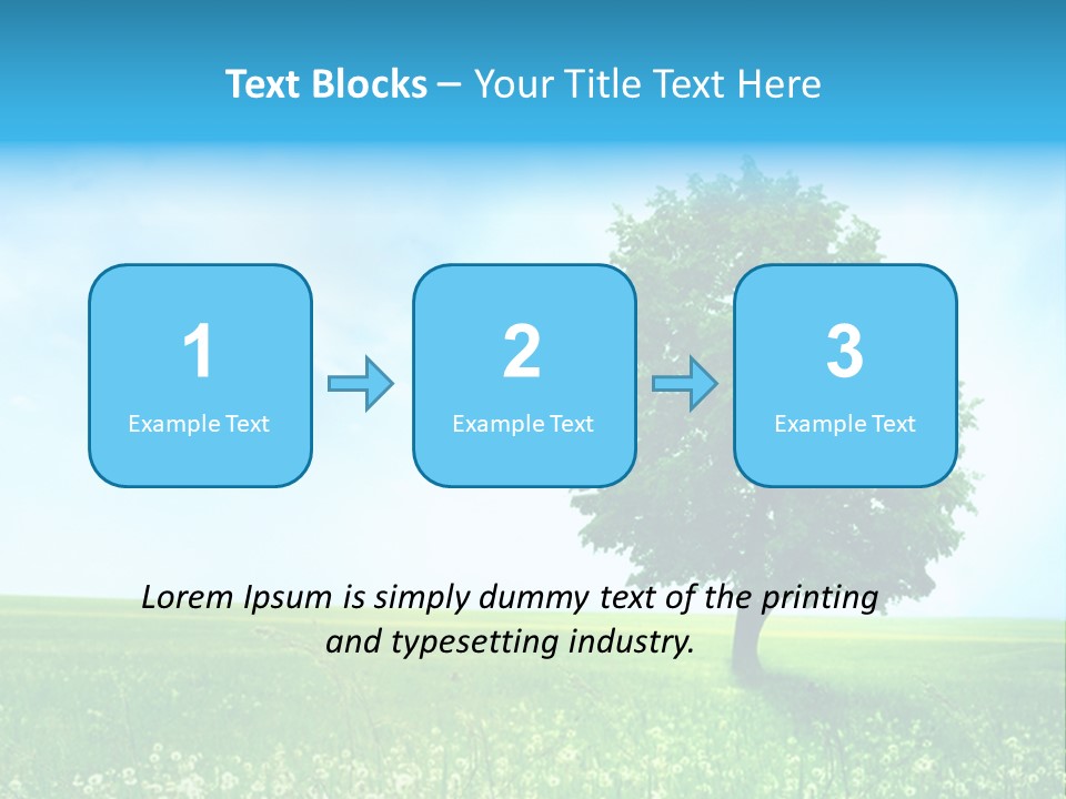 View Park Dandelions PowerPoint Template