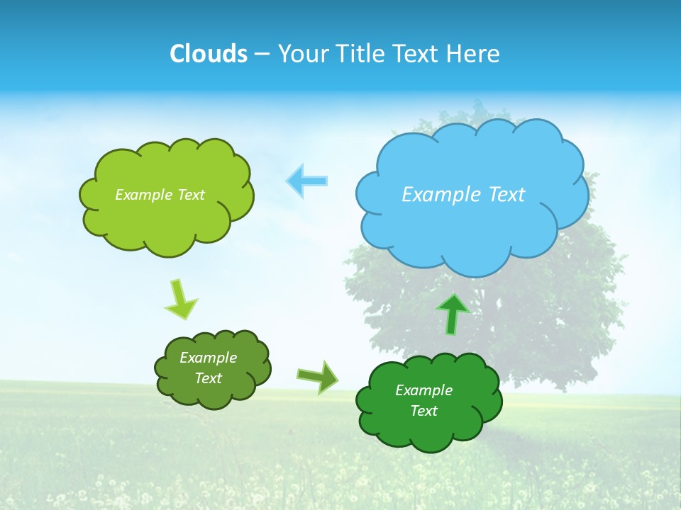 View Park Dandelions PowerPoint Template