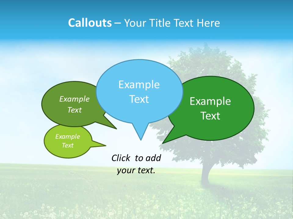 View Park Dandelions PowerPoint Template
