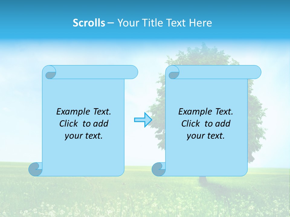 View Park Dandelions PowerPoint Template