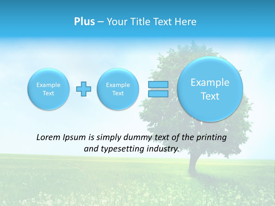 View Park Dandelions PowerPoint Template
