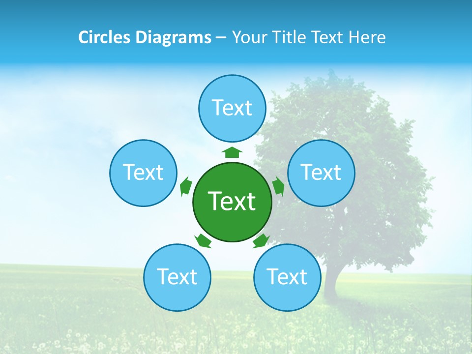 View Park Dandelions PowerPoint Template