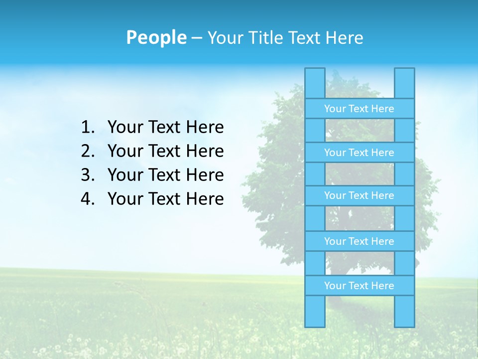 View Park Dandelions PowerPoint Template