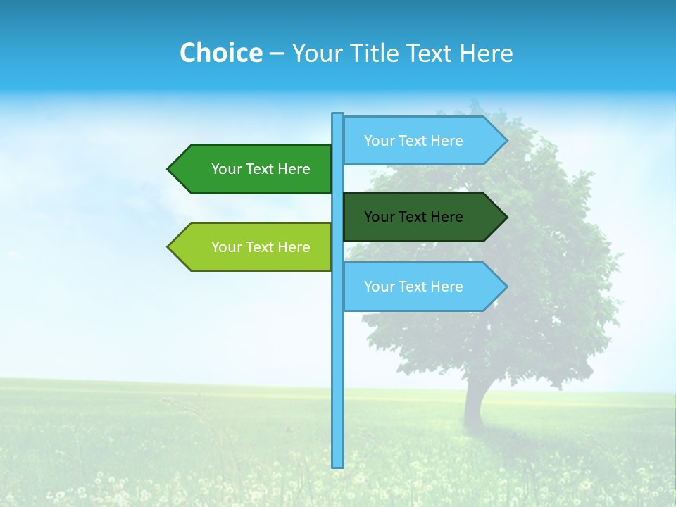 View Park Dandelions PowerPoint Template