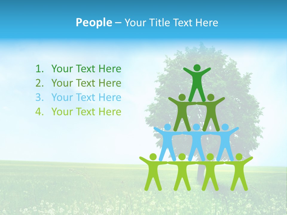 View Park Dandelions PowerPoint Template