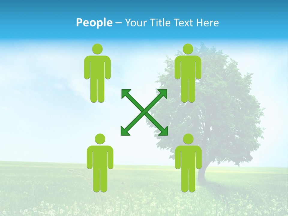 View Park Dandelions PowerPoint Template