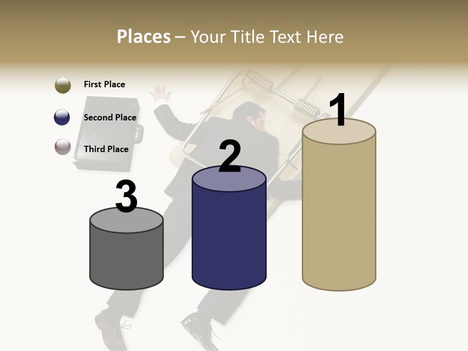 Negative Business Concept Male PowerPoint Template