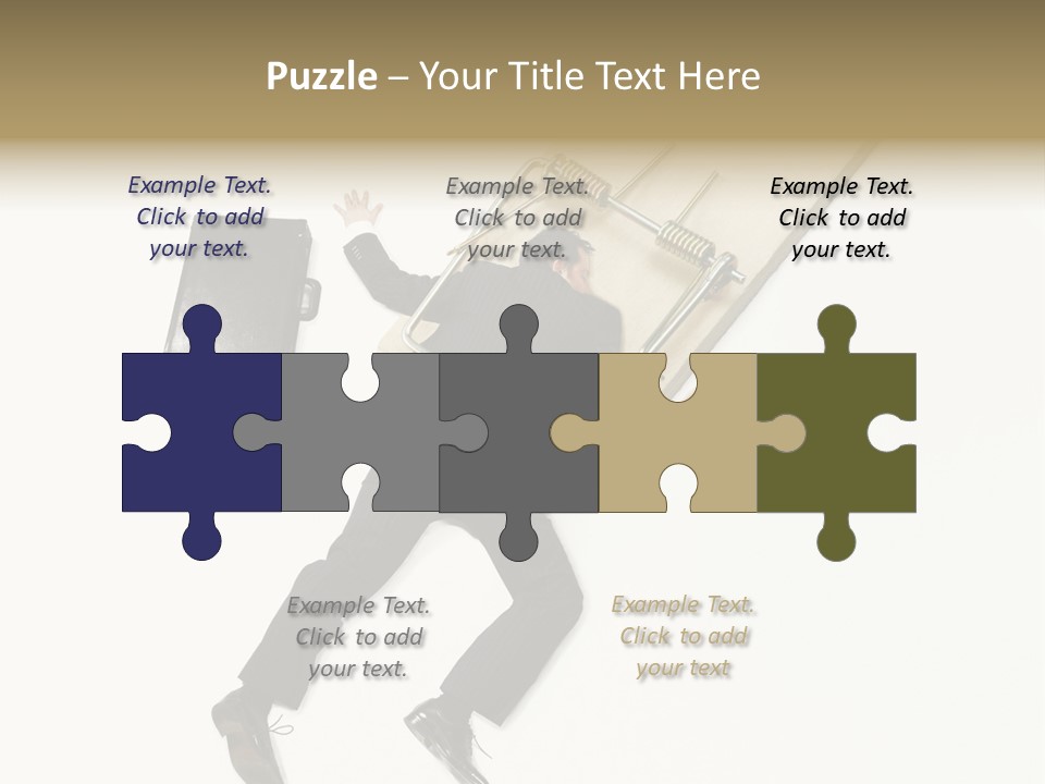 Negative Business Concept Male PowerPoint Template