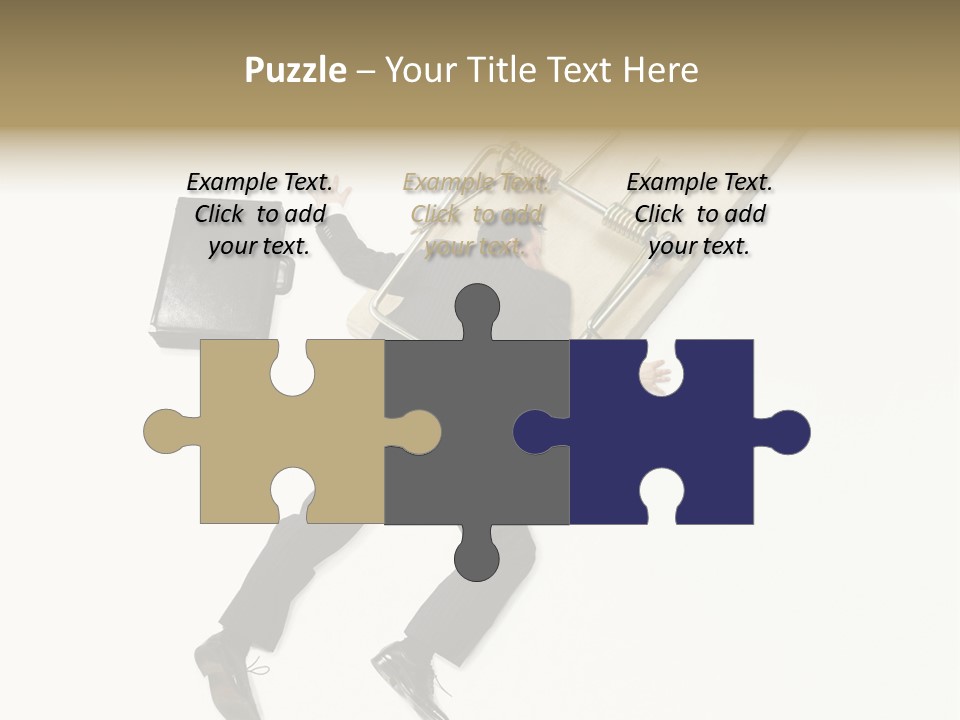 Negative Business Concept Male PowerPoint Template