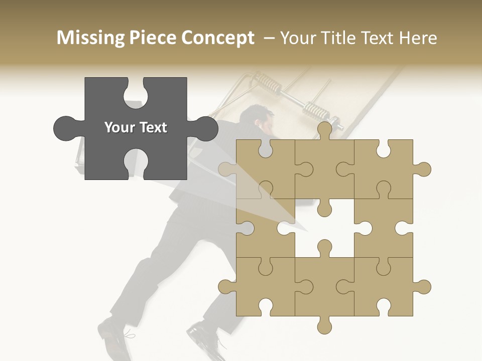 Negative Business Concept Male PowerPoint Template