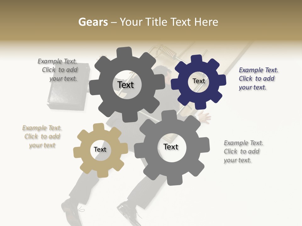 Negative Business Concept Male PowerPoint Template