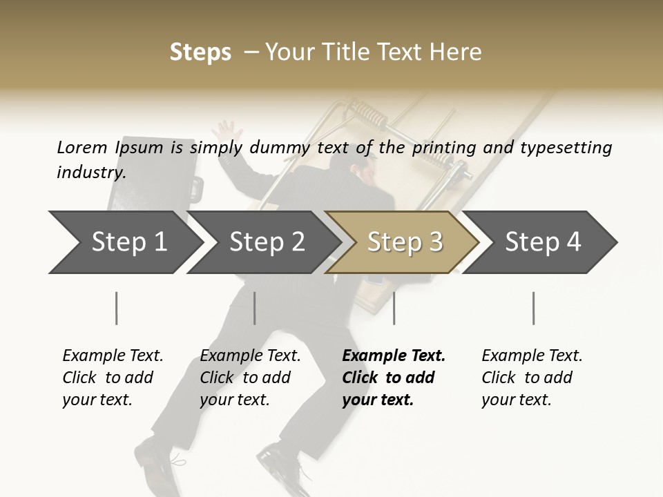 Negative Business Concept Male PowerPoint Template