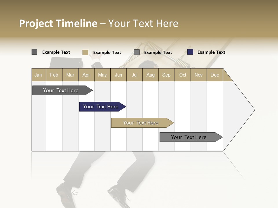 Negative Business Concept Male PowerPoint Template