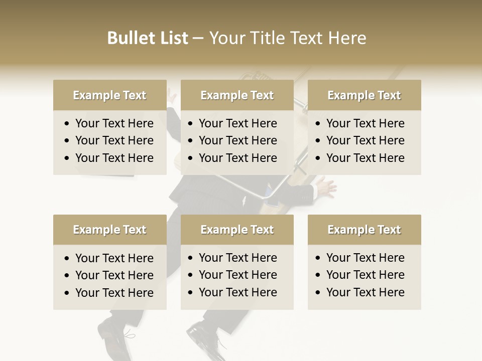Negative Business Concept Male PowerPoint Template