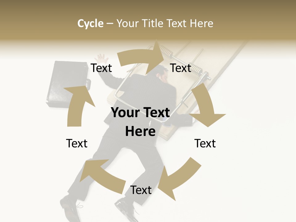 Negative Business Concept Male PowerPoint Template