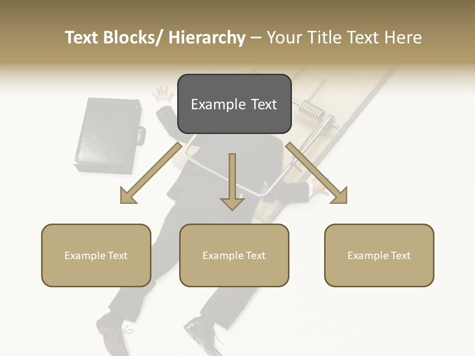 Negative Business Concept Male PowerPoint Template
