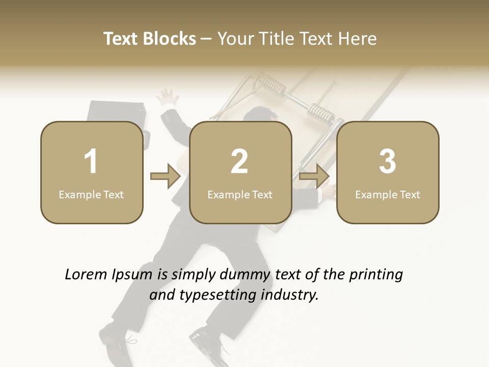 Negative Business Concept Male PowerPoint Template