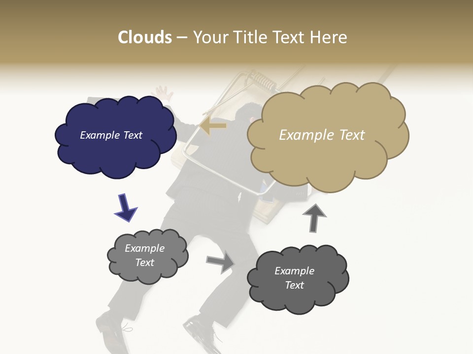 Negative Business Concept Male PowerPoint Template