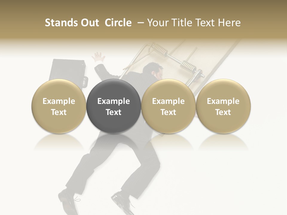 Negative Business Concept Male PowerPoint Template